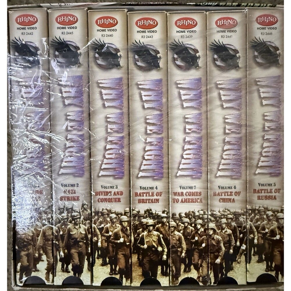 Why We Fight World War II Documentary by Rhino Home Video Full Set ( Volume 1-7)